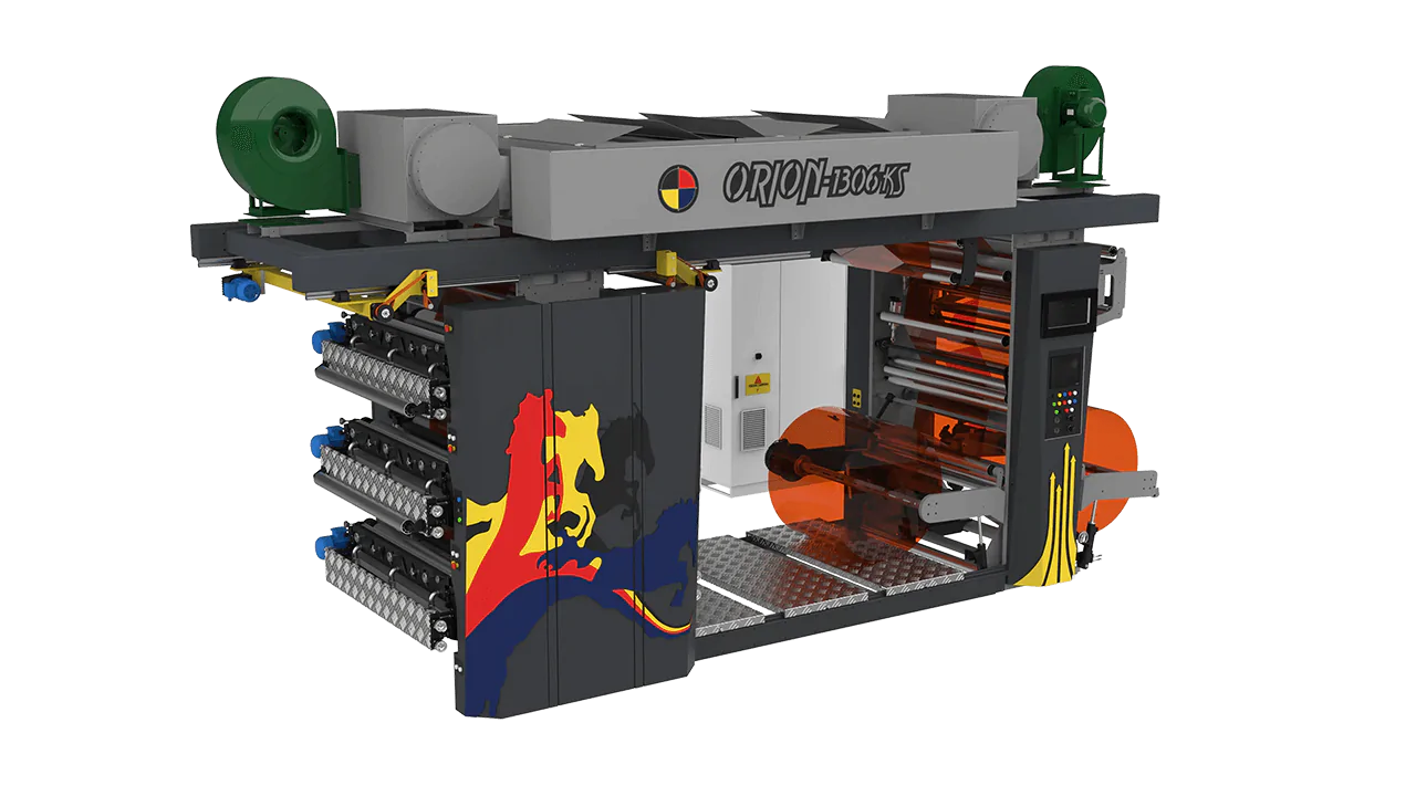 専用　　　　　　　　60s Ruff 'n Ready by REMCO ORİON 1306 KS KAPALI RAKLE FLEXO BASKI MAKİNASI